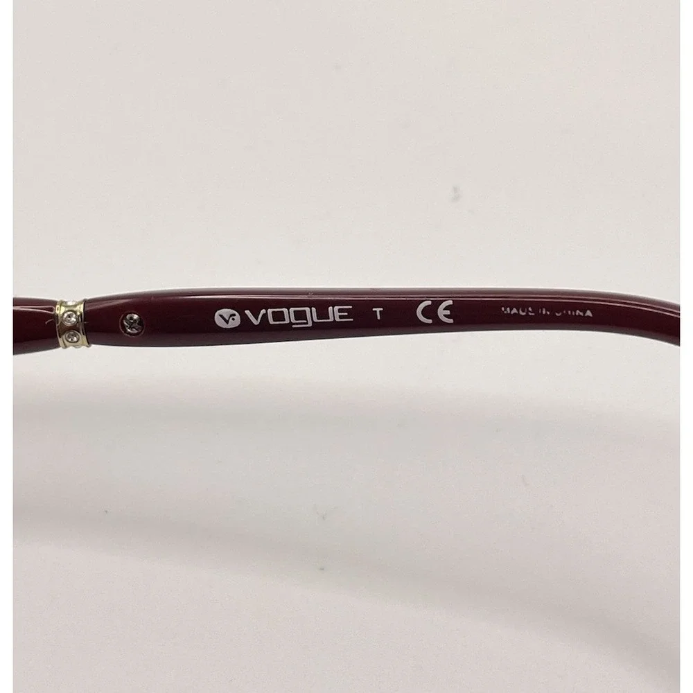 VOGUE VO3987B 986 Top Bordeaux Purple Pale Gold Women's FRAME ONLY‎ 52/16/135